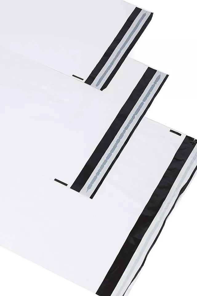 E3-PACK Versandtaschen 350 x 450 + 50 mm – Weiße LDPE Coex Folie 60 µm – Selbstklebend, Blickdicht & Reißfest